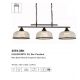 Pendule, Lustre suspendate - Lustra cu 3 brate design clasic Highworth