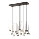 Lustra suspendata design modern TONIC 14L multicolor