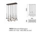 Pendule, Lustre suspendate - Lustra suspendata design modern TONIC 14L multicolor