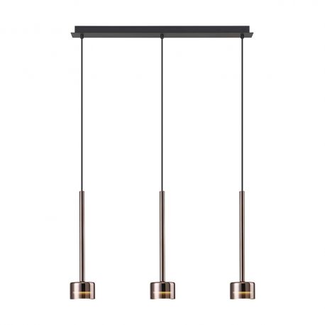 Pendule, Lustre suspendate - Lustra suspendata design modern TONIC 3L cupru