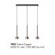 Pendule, Lustre suspendate - Lustra suspendata design modern TONIC 3L cupru
