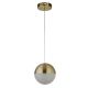 Pendule, Lustre suspendate - Lustra, Pendul LED Marbles alama satinata