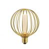 Bec decorativ E27 LED dimabil, metalic Globe Lamp auriu
