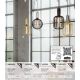 Becuri E27 - Bec decorativ E27 LED dimabil, metalic Drum Lamp negru