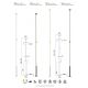Lampadare - Lampadar LED vertical design modern minimalist VERTICAL 36W negru