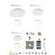 Plafoniere - Plafoniera LED Smart cu telecomanda ZERO SMART 40W