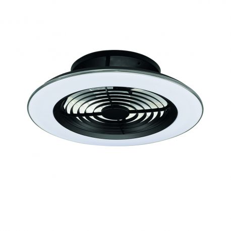 Lustre cu ventilator - Lustra LED Smart cu Ventilator si telecomanda ALISIO negru