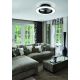 Lustre cu ventilator - Lustra LED Smart cu Ventilator si telecomanda ALISIO negru