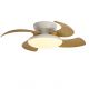 Lustre cu ventilator - Lustra LED cu Ventilator si telecomanda ALOHA lemn/alb