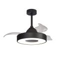 Lustra LED cu Ventilator si telecomanda Mini COIN negru