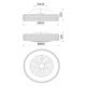 Lustre cu ventilator - Lustra LED cu Ventilator si telecomanda KILIMANJARO