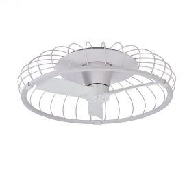 Lustre cu ventilator - Lustra LED Smart cu Ventilator si telecomanda NATURE ALB