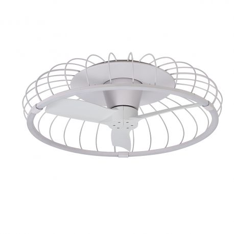 Lustre cu ventilator - Lustra LED Smart cu Ventilator si telecomanda NATURE ALB