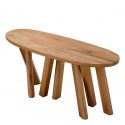 Consola design LUX din lemn de stejar Bayshore