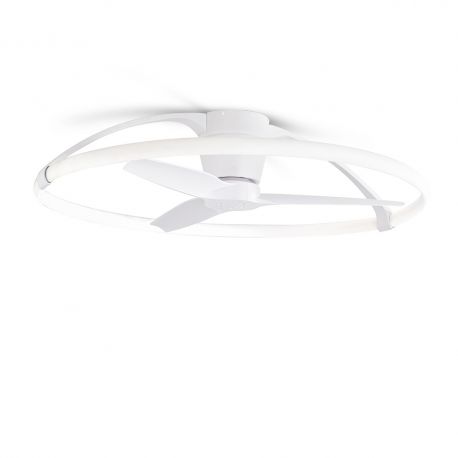 Lustre cu ventilator - Lustra LED Smart cu Ventilator si telecomanda NEPAL alb