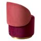 Fotolii - Fotoliu pivotant modern design LUX Chair Greer, Savona bordeaux red