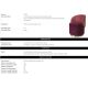 Fotolii - Fotoliu pivotant modern design LUX Chair Greer, Savona bordeaux red