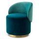 Fotolii - Fotoliu pivotant modern design LUX Chair Greer, Savona sea green, turquoise