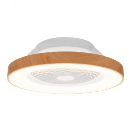 Lustre cu ventilator - Lustra LED Smart cu Ventilator si telecomanda TIBET alb/lemn
