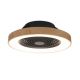 Lustre cu ventilator - Lustra LED Smart cu Ventilator si telecomanda TIBET negru/lemn