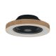 Lustre cu ventilator - Lustra LED Smart cu Ventilator si telecomanda TIBET negru/lemn