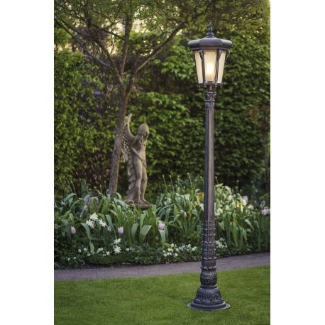 Stalpi Fier Forjat - Stalp iluminat exterior din fier forjat, inaltime 263,5cm, AL6920