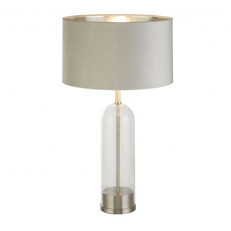 Veioze - Veioza/Lampa de masa design decorativ Oxford nickel/gri