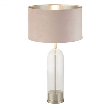 Veioze - Veioza/Lampa de masa design decorativ Oxford nickel/roz