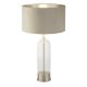 Veioza/Lampa de masa design decorativ Oxford nickel/taupe