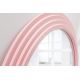 Oglinzi - Oglinda de perete design modern Wave 160cm, roz