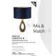 Veioze - Veioza/Lampa de masa design decorativ Bucklow, navy