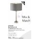 Veioze - Veioza/Lampa de masa design modern Scarborough, nickel, gri