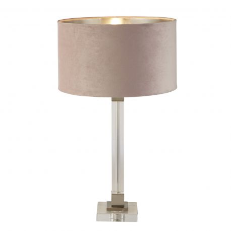 Veioze - Veioza/Lampa de masa design modern Scarborough, nickel, roz
