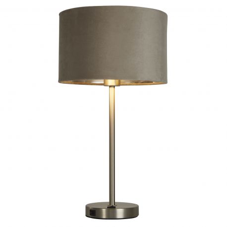 Veioze - Veioza/Lampa de masa design modern Finn, nickel, taupe