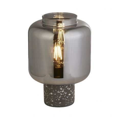 Veioze - Veioza/Lampa de masa design decorativ Vessel fumuriu
