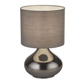 Veioze - Veioza/Lampa de masa design decorativ Oslo fumuriu/gri