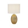 Veioza/Lampa de masa design decorativ Nadine auriu/crem
