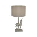 Veioza/Lampa de masa Cerb design decorativ Deer argintiu/gri