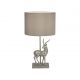 Veioze - Veioza/Lampa de masa Cerb design decorativ Deer argintiu/gri