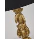 Veioze - Veioza/Lampa de masa design decorativ Wise Monkey auriu/negru