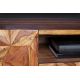 Comode - Comoda TV design industrial Stone Finish 160cm Sheesham