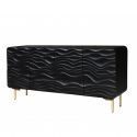 Comoda din lemn de mango Lagoon 160cm, negru