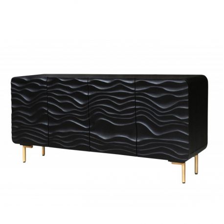 Comode - Comoda din lemn de mango Lagoon 160cm, negru