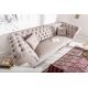 Canapele - Canapea fixa eleganta Paris Chesterfield greige