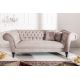 Canapele - Canapea fixa eleganta Paris Chesterfield greige