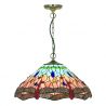 Lustra suspendata cu sticla tiffany Dragonfly