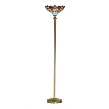 Lampadare - Lampadar cu sticla tiffany Dragonfly