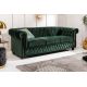 Canapele - Canapea clasica stil englezesc Chesterfield II 3 locuri, verde