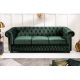Canapele - Canapea clasica stil englezesc Chesterfield II 3 locuri, verde