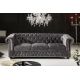 Canapele - Canapea clasica stil englezesc Chesterfield 3 locuri, gri